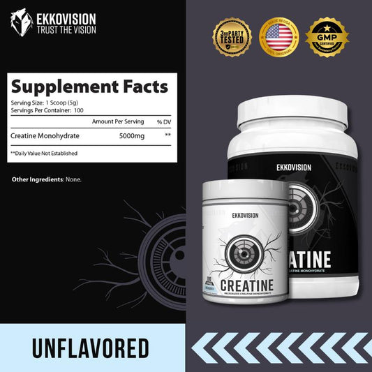 Ekko Creatine 3RD Party Tested Dietary Healthcare Supplement